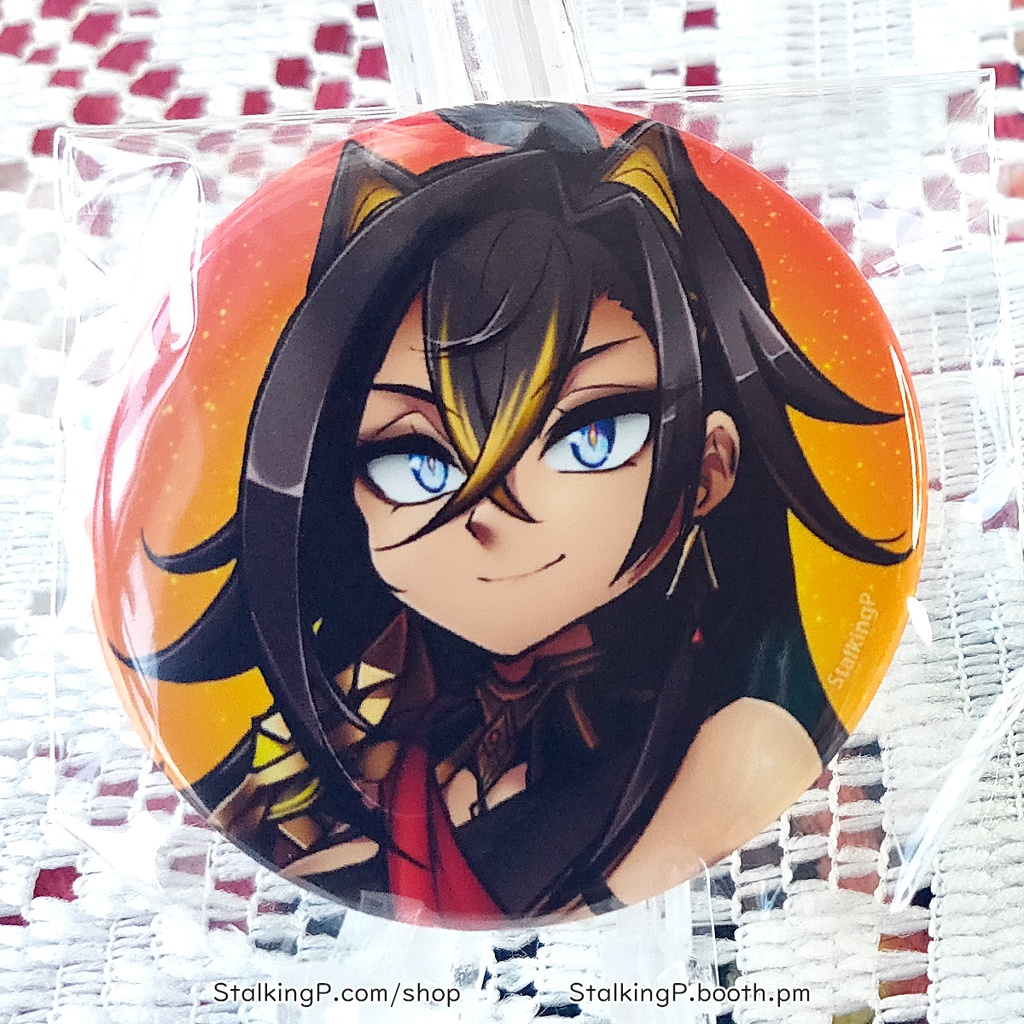 原神 缶バッジ 炎 / Genshin Impact Can Badges/buttons (Pyro)