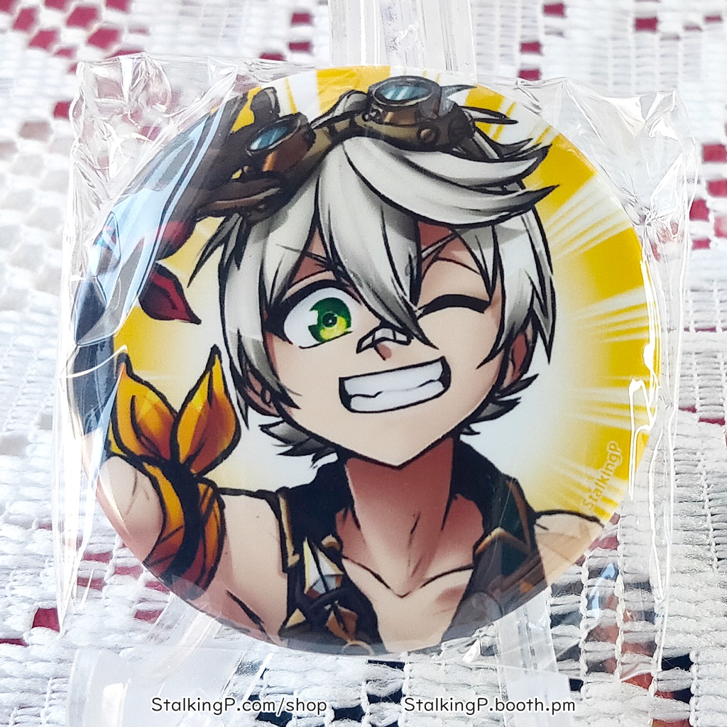 原神 缶バッジ 炎 / Genshin Impact Can Badges/buttons (Pyro)