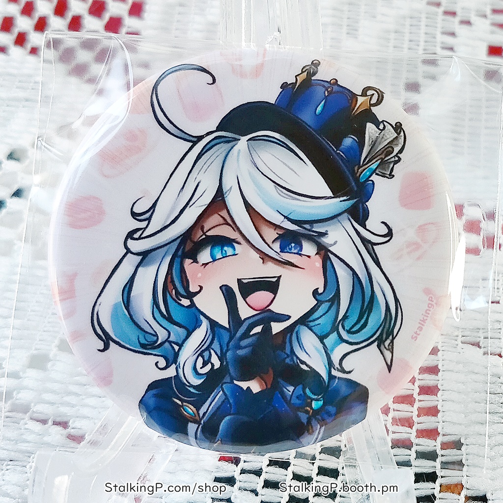 原神 缶バッジ 水 / Genshin Impact Can Badges/buttons (Hydro)