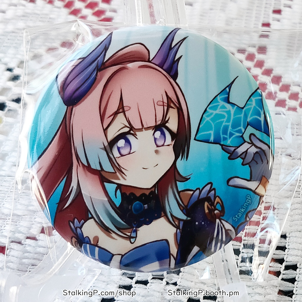 原神 缶バッジ 水 / Genshin Impact Can Badges/buttons (Hydro)