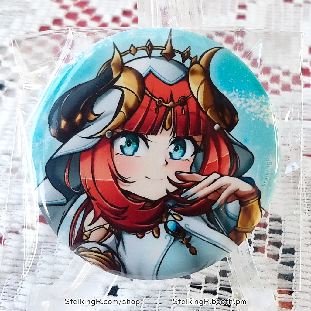 原神 缶バッジ 水 / Genshin Impact Can Badges/buttons (Hydro)