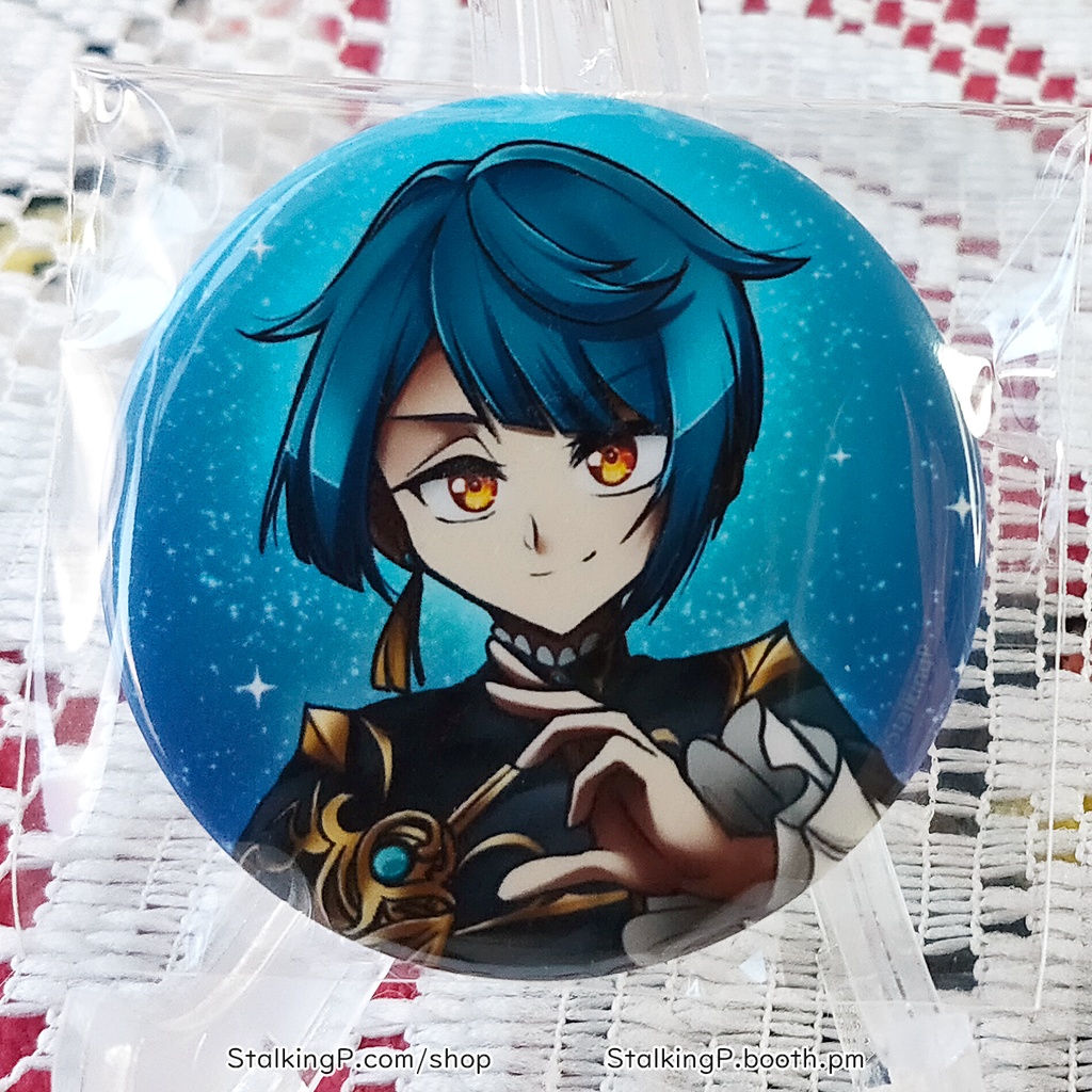 原神 缶バッジ 水 / Genshin Impact Can Badges/buttons (Hydro)