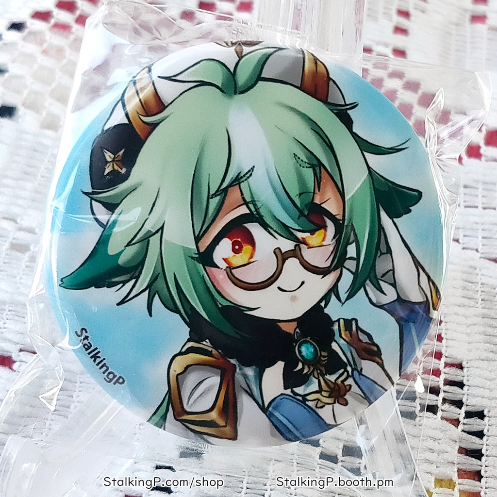 原神 缶バッジ 風 / Genshin Impact Can Badges/buttons (Anemo)