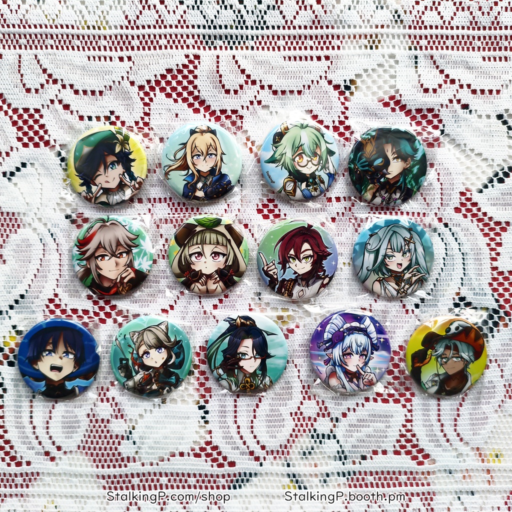 原神 缶バッジ 風 / Genshin Impact Can Badges/buttons (Anemo)