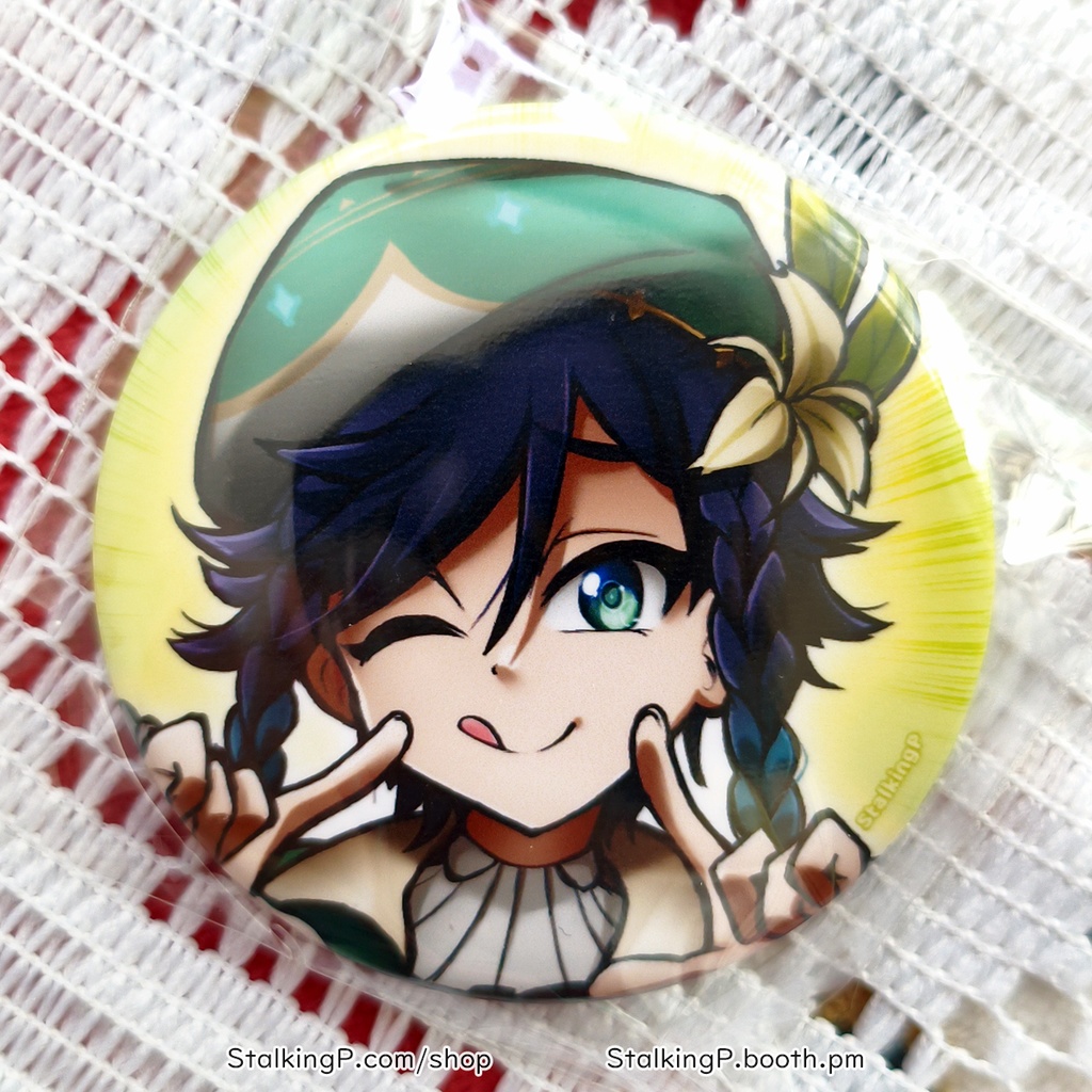 原神 缶バッジ 風 / Genshin Impact Can Badges/buttons (Anemo)