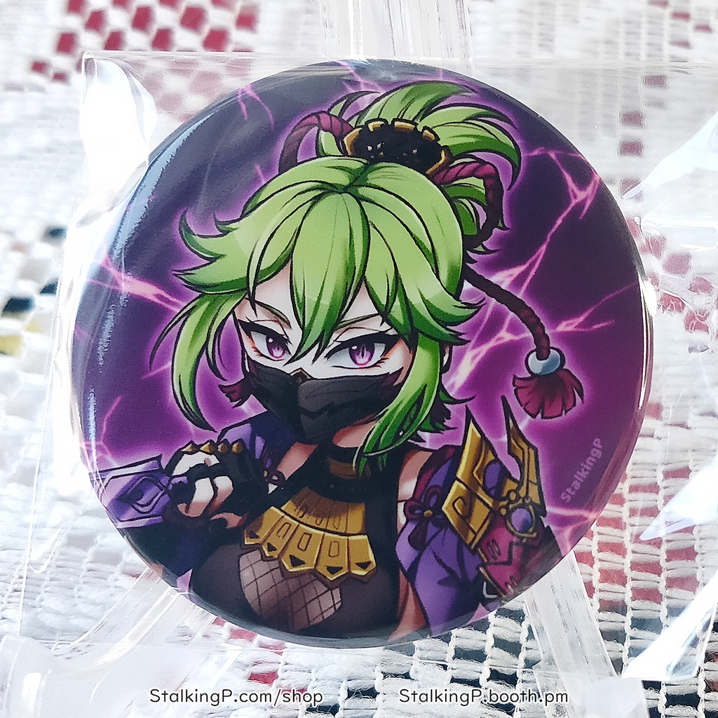 原神 缶バッジ 雷 / Genshin Impact Can Badges/buttons (Electro)