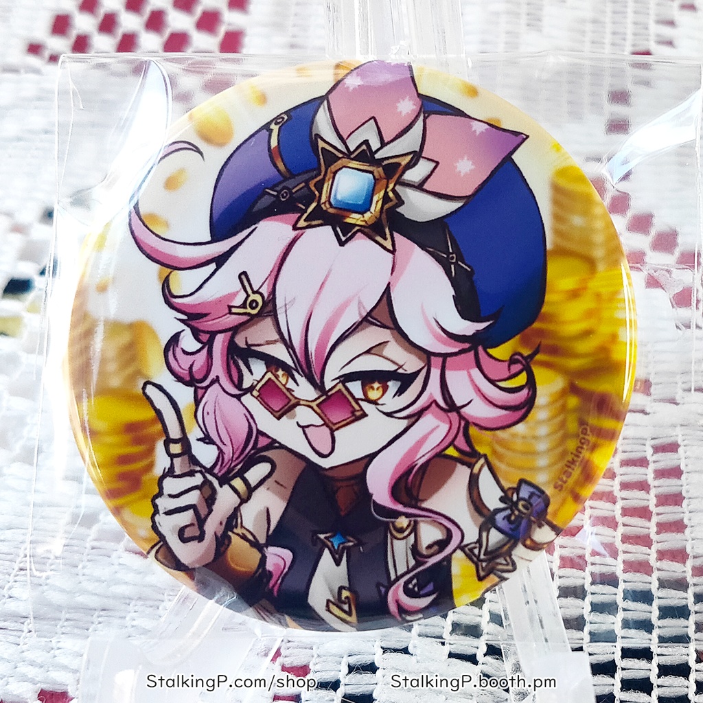 原神 缶バッジ 雷 / Genshin Impact Can Badges/buttons (Electro)