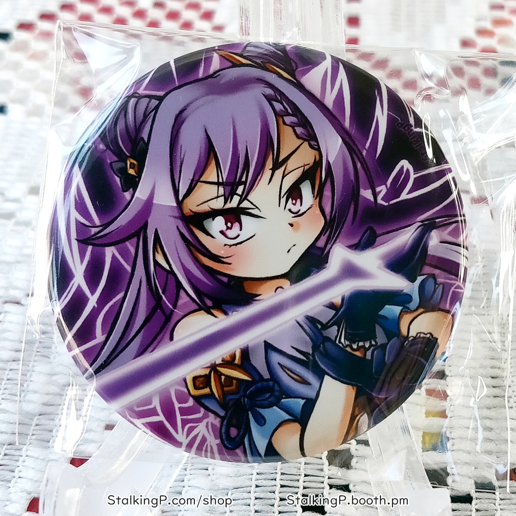 原神 缶バッジ 雷 / Genshin Impact Can Badges/buttons (Electro)