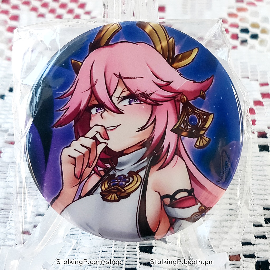 原神 缶バッジ 雷 / Genshin Impact Can Badges/buttons (Electro)