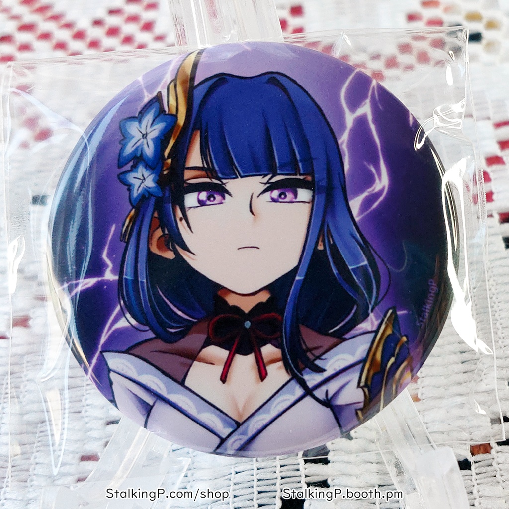 原神 缶バッジ 雷 / Genshin Impact Can Badges/buttons (Electro)