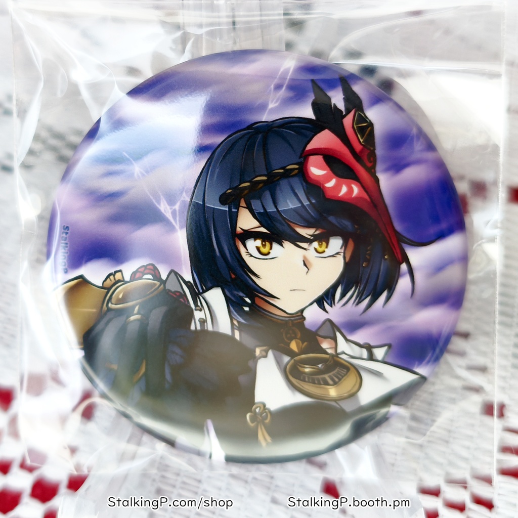 原神 缶バッジ 雷 / Genshin Impact Can Badges/buttons (Electro)