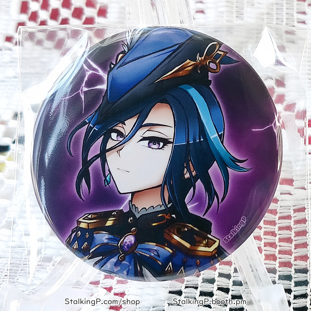 原神 缶バッジ 雷 / Genshin Impact Can Badges/buttons (Electro)