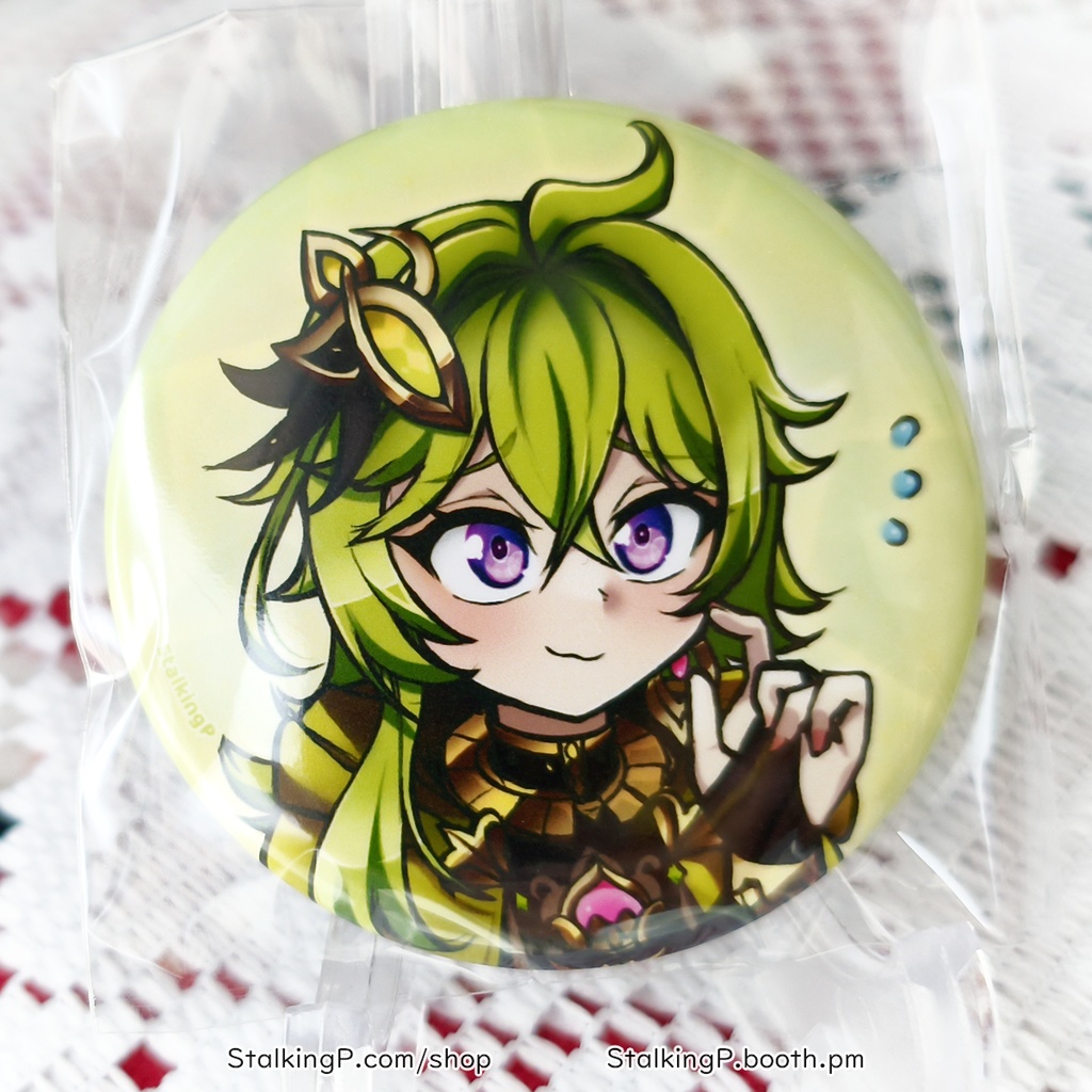 原神 缶バッジ 草 / Genshin Impact Can Badges/buttons (Dendro)