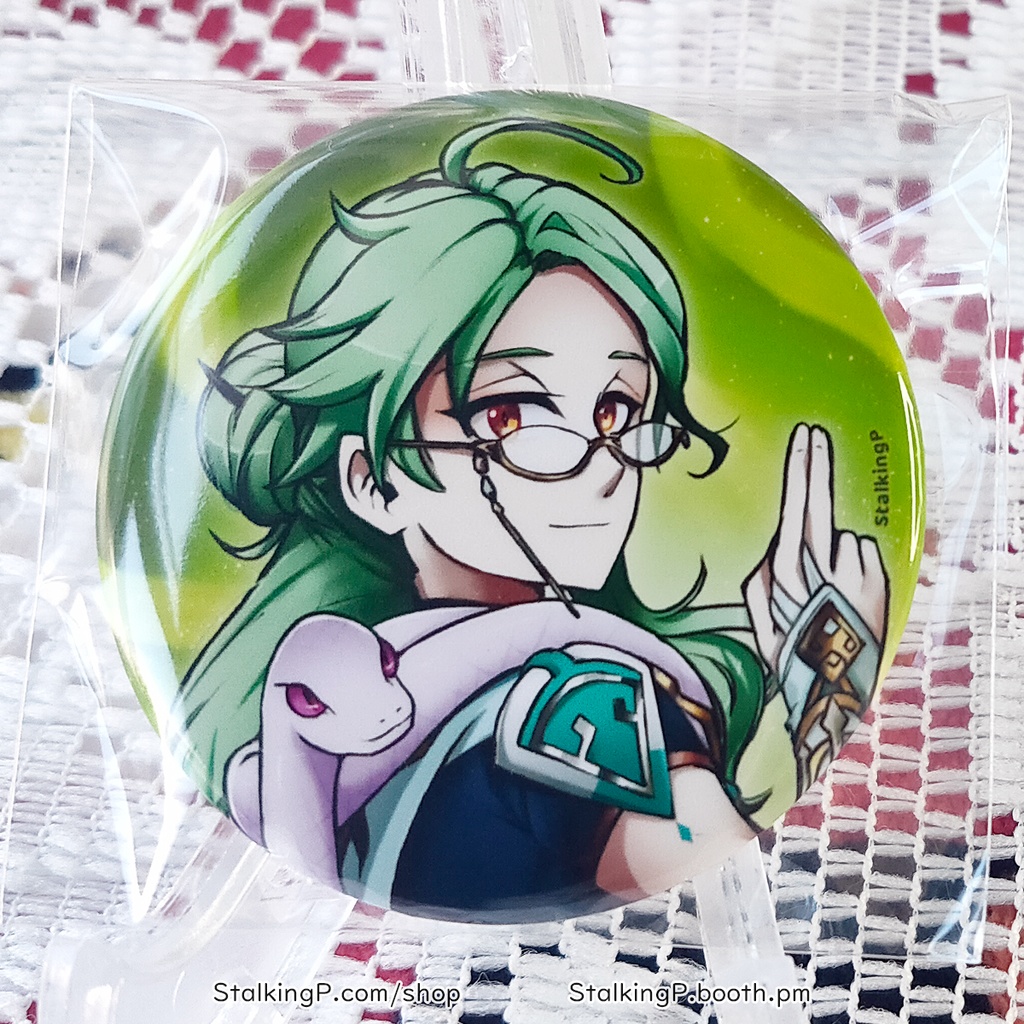 原神 缶バッジ 草 / Genshin Impact Can Badges/buttons (Dendro)