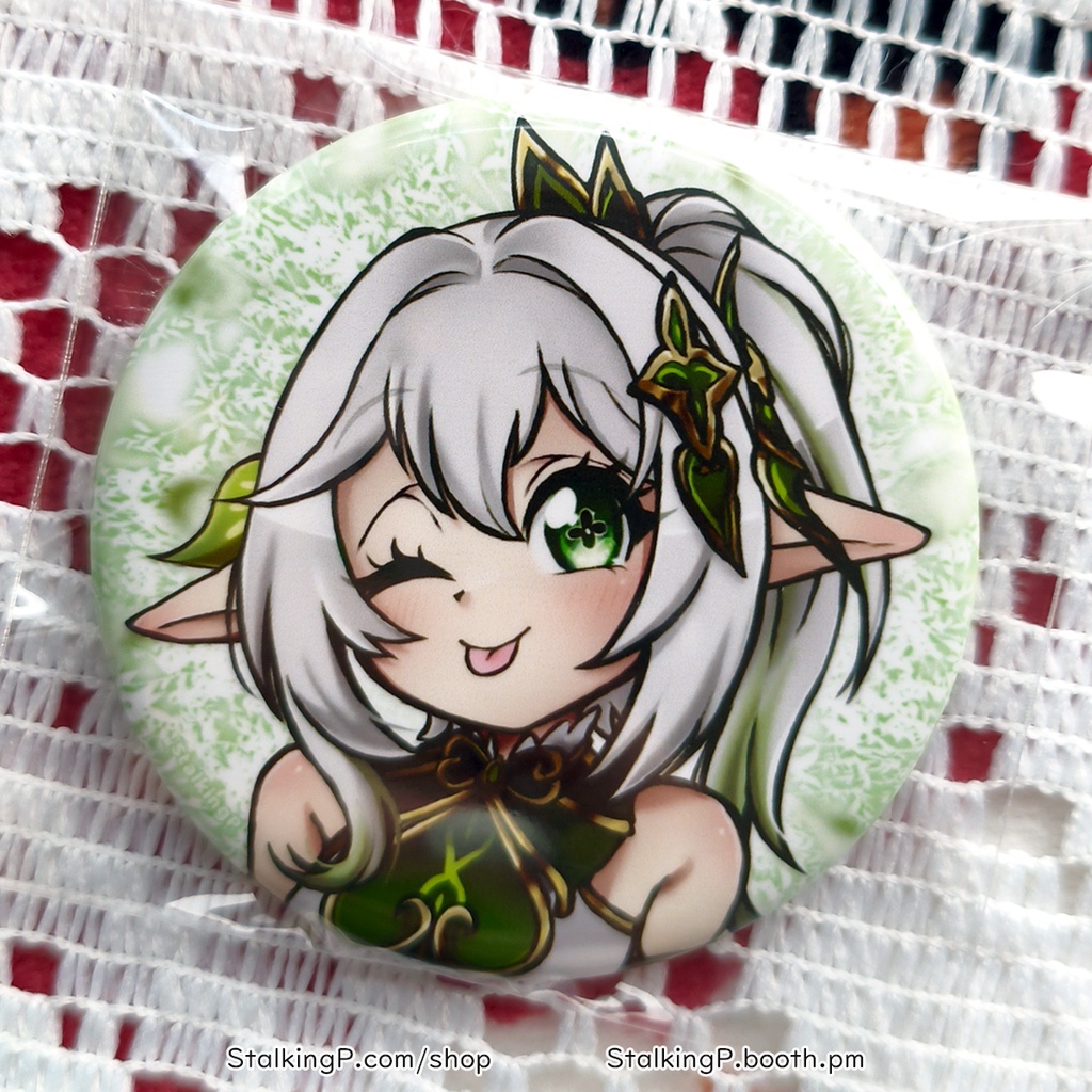 原神 缶バッジ 草 / Genshin Impact Can Badges/buttons (Dendro)