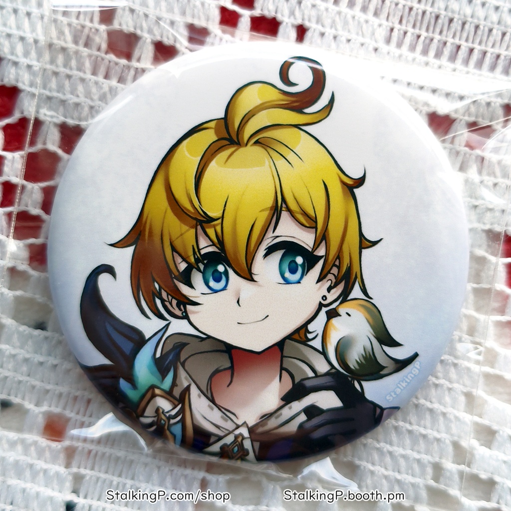 原神 缶バッジ 氷 / Genshin Impact Can Badges/buttons (Cryo)