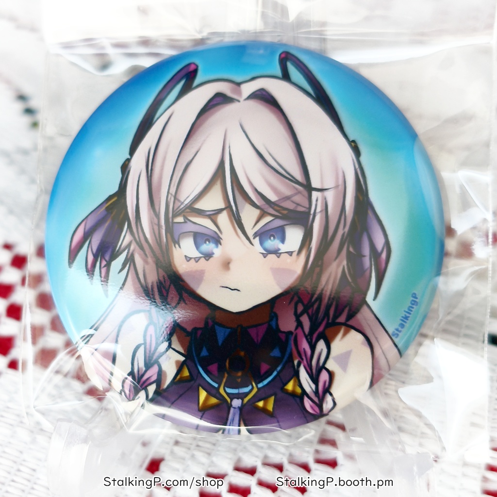 原神 缶バッジ 氷 / Genshin Impact Can Badges/buttons (Cryo)