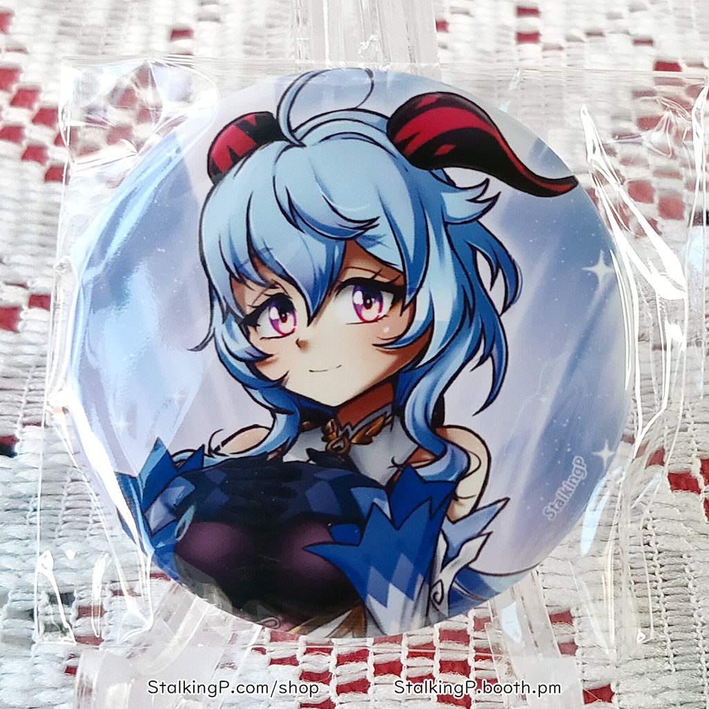 原神 缶バッジ 氷 / Genshin Impact Can Badges/buttons (Cryo)