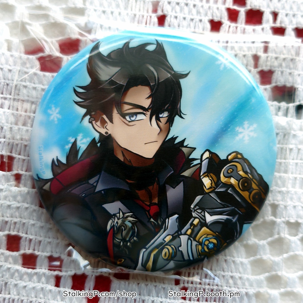 原神 缶バッジ 氷 / Genshin Impact Can Badges/buttons (Cryo)