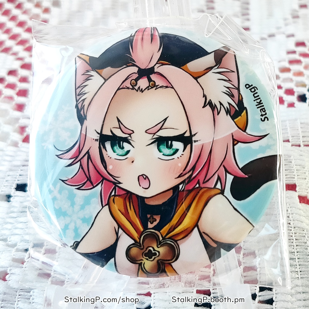 原神 缶バッジ 氷 / Genshin Impact Can Badges/buttons (Cryo)