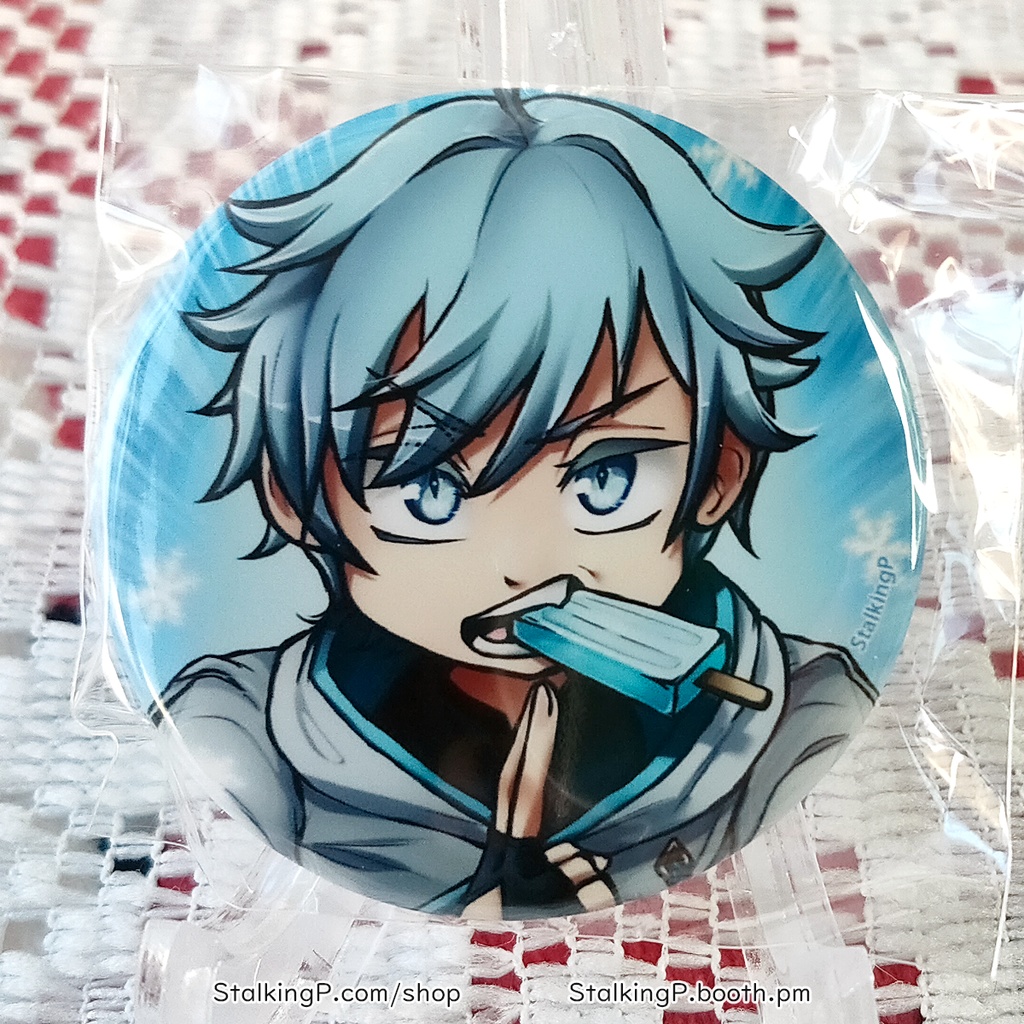 原神 缶バッジ 氷 / Genshin Impact Can Badges/buttons (Cryo)