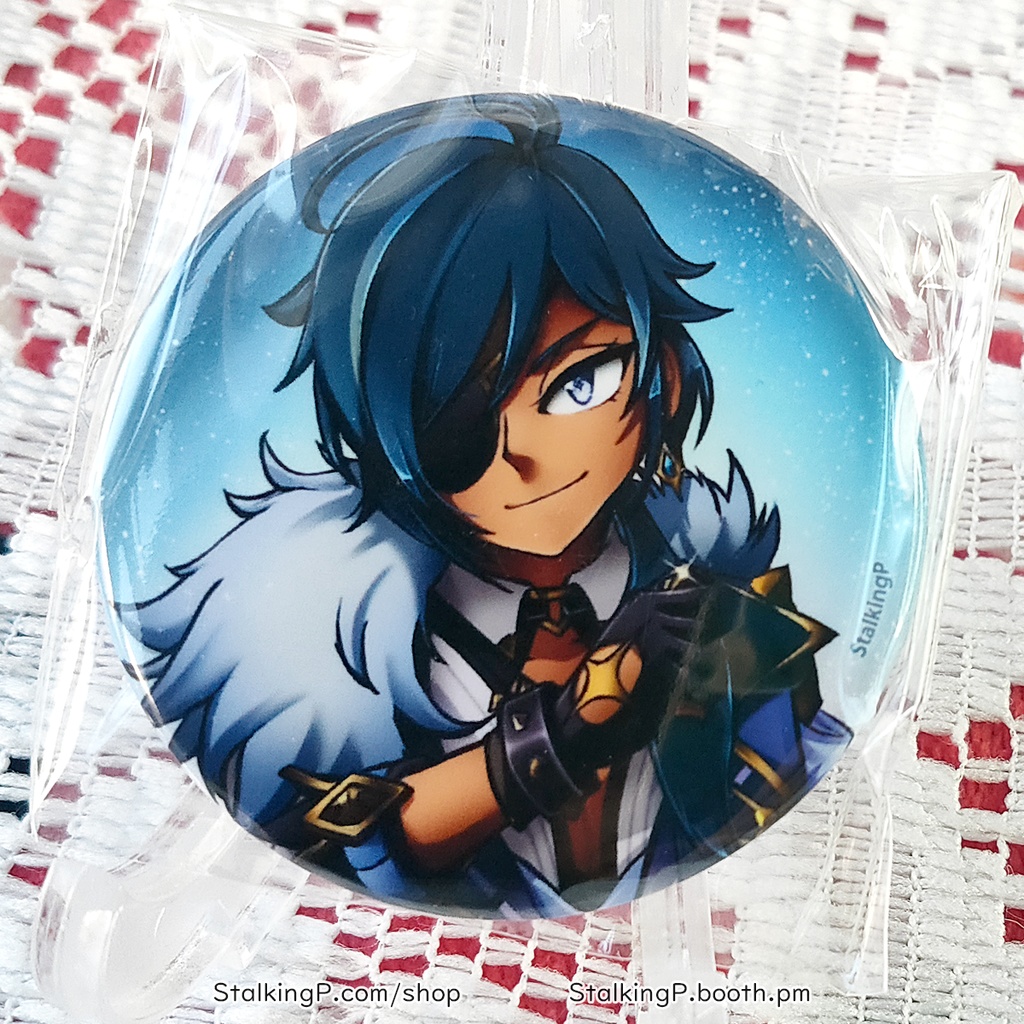 原神 缶バッジ 氷 / Genshin Impact Can Badges/buttons (Cryo)