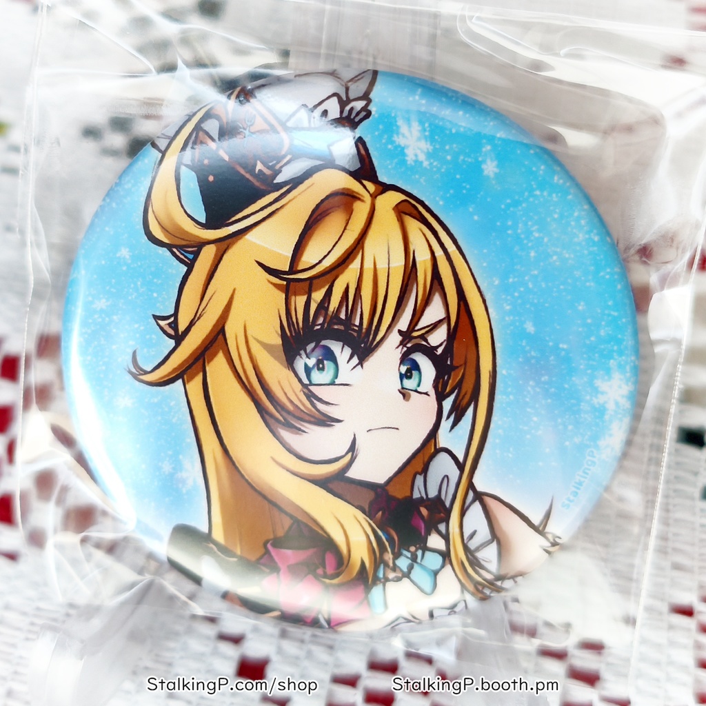 原神 缶バッジ 氷 / Genshin Impact Can Badges/buttons (Cryo)