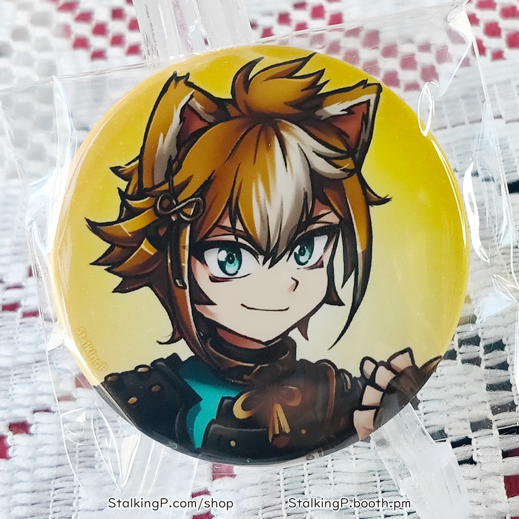 原神 缶バッジ 岩 / Genshin Impact Can Badges/buttons (Geo)