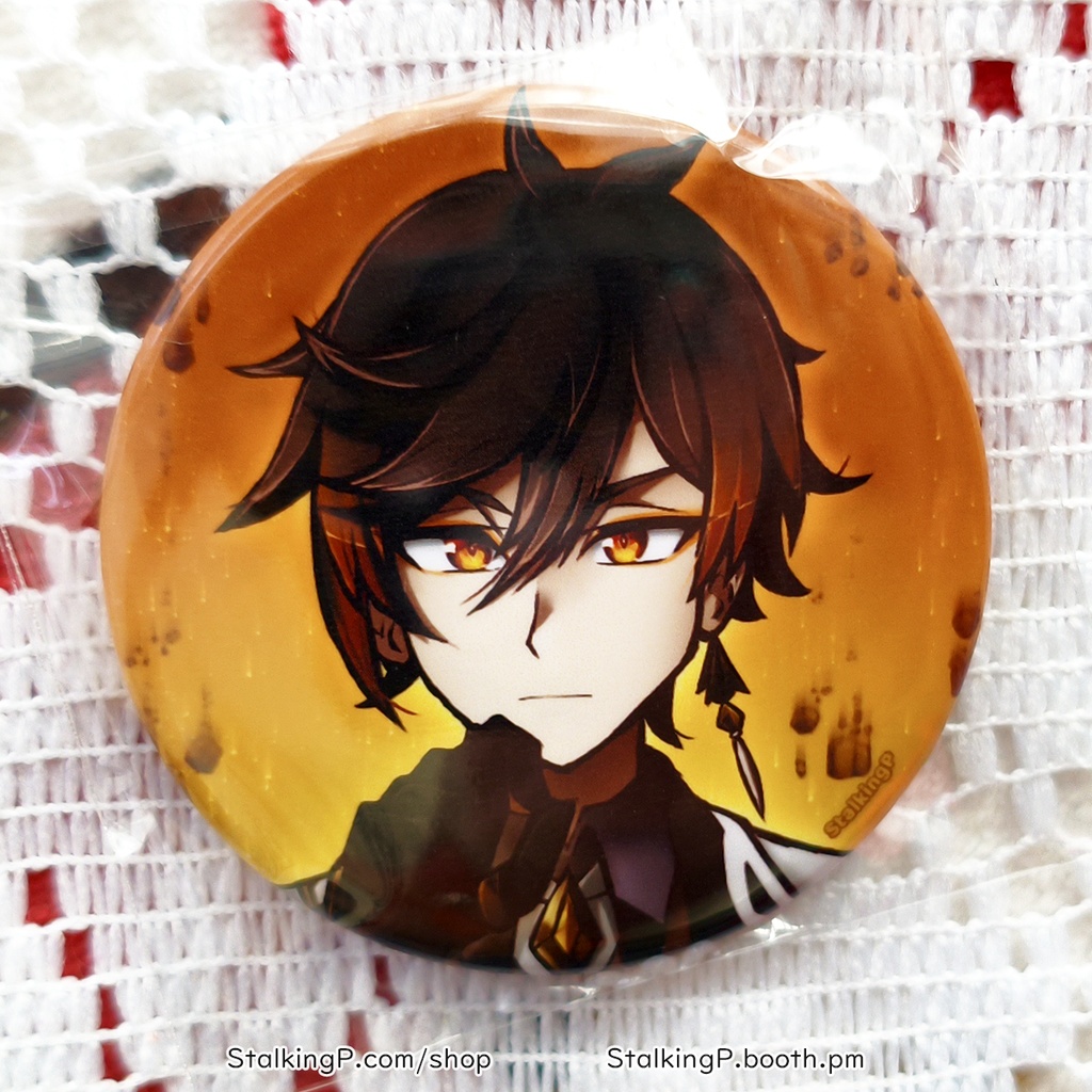 原神 缶バッジ 岩 / Genshin Impact Can Badges/buttons (Geo)