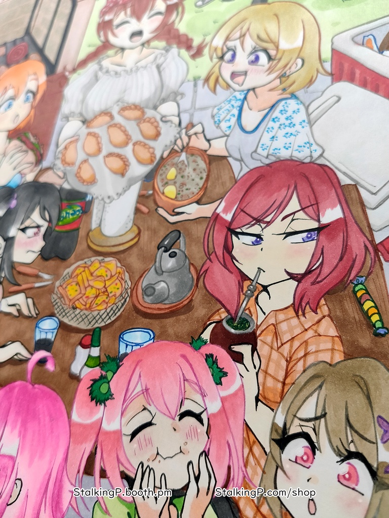 Love Live! x アルゼンチン 原画 // Love Live! x Argentina original artwork