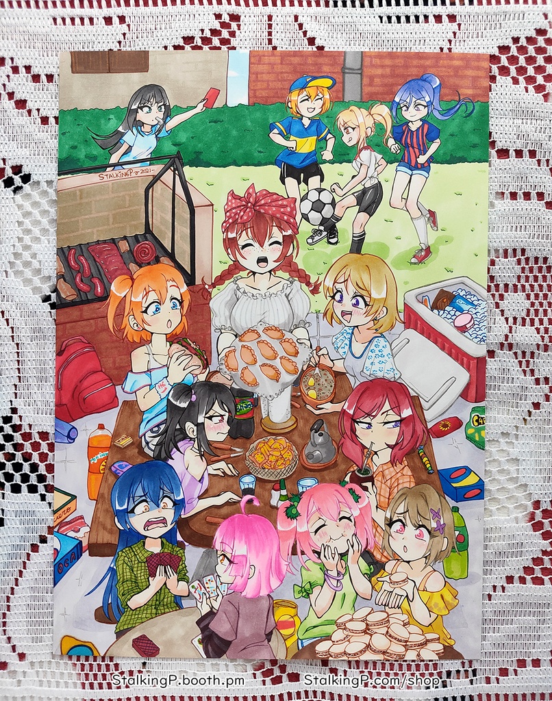 Love Live! x アルゼンチン 原画 // Love Live! x Argentina original artwork