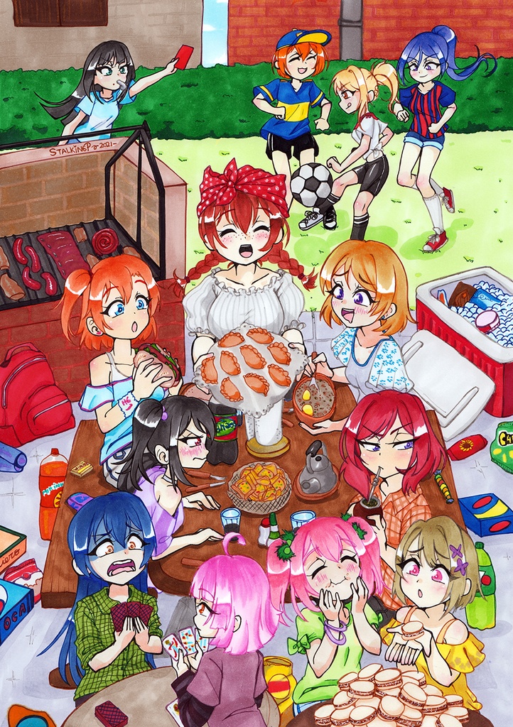 Love Live! x アルゼンチン 原画 // Love Live! x Argentina original artwork