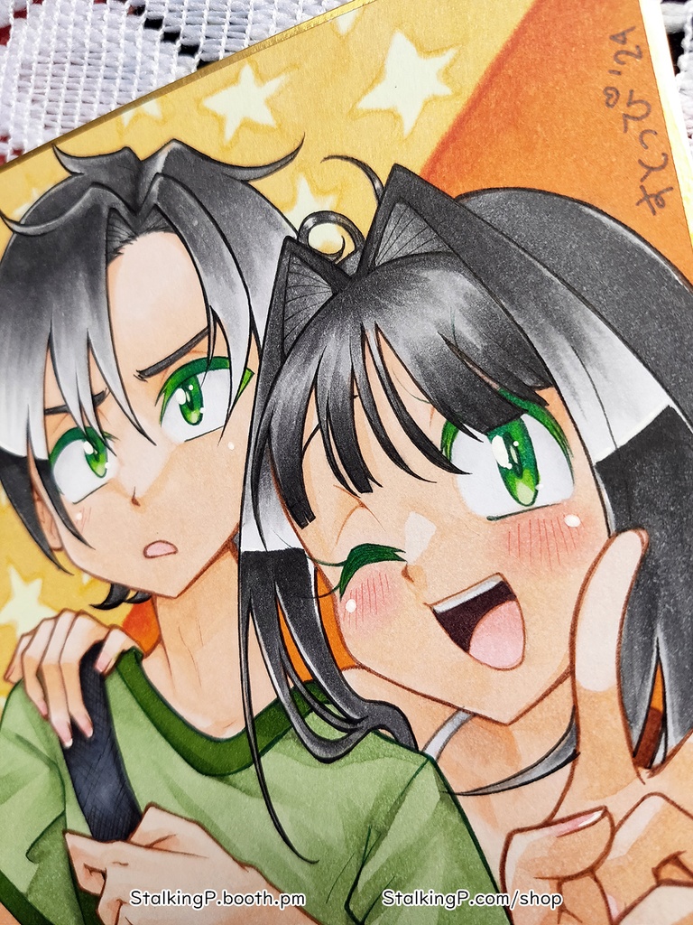 ミニ色紙 リッキー&ロミナ | Mini Shikishi - Ricky & Romina