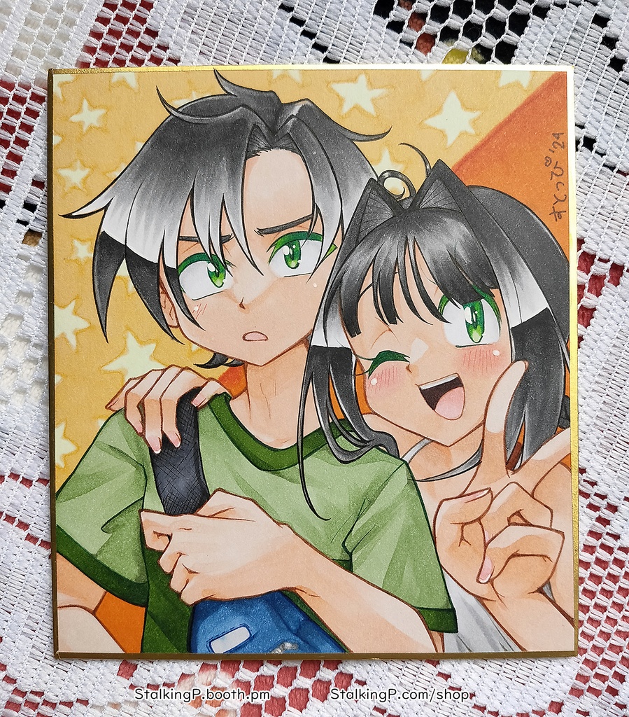 ミニ色紙 リッキー&ロミナ | Mini Shikishi - Ricky & Romina