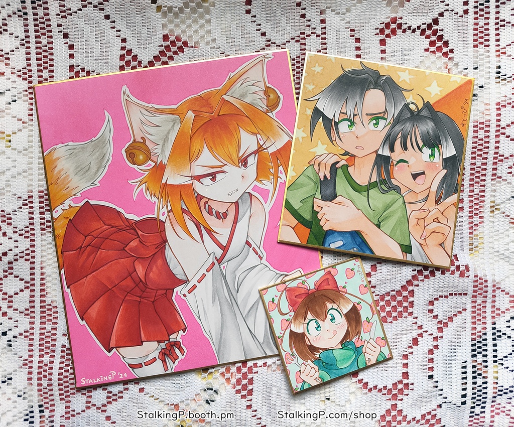 ミニ色紙 リッキー&ロミナ | Mini Shikishi - Ricky & Romina