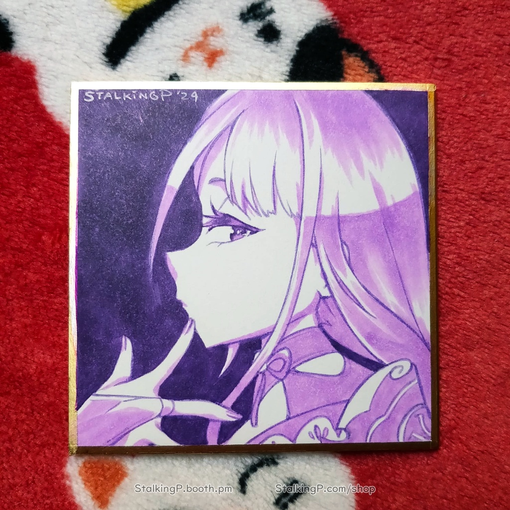 原神 神々豆色紙 | Genshin Archons - Hand-drawn mame shikishi