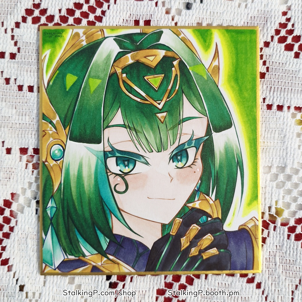 ミニ色紙　ネフェル （原神）　｜　Mini shikishi Nefer (Genshin Impact)