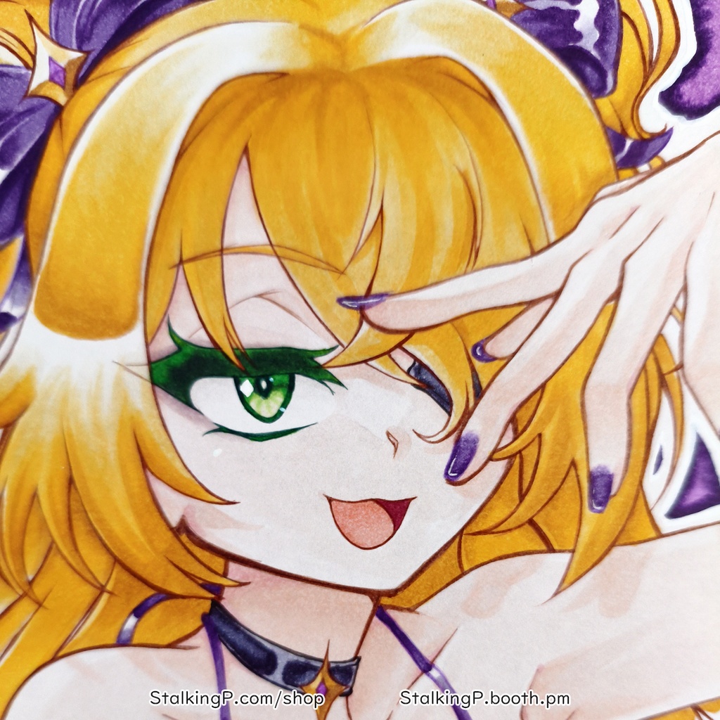 中色紙/小色紙 フィッシュル ビキニバージョン (原神) | Medium shikishi Fischl bikini ver. (Genshin Impact)