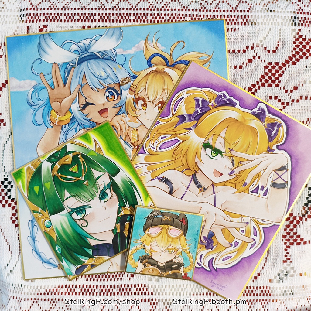 中色紙/小色紙 フィッシュル ビキニバージョン (原神) | Medium shikishi Fischl bikini ver. (Genshin Impact)