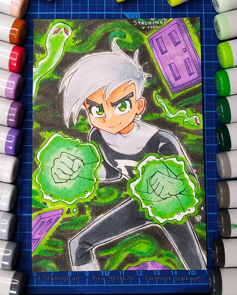 【原画ポストカード】SS4 ダニー・ファントム｜【Original artwork on postcard】 SS4 Danny Phantom
