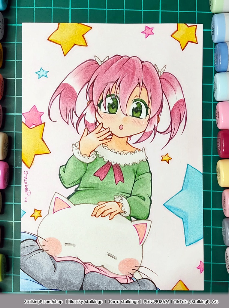 【原画ポストカード】SS9 小早川ゆたか｜【Original artwork on postcard】 SS9 Kobayakawa Yutaka