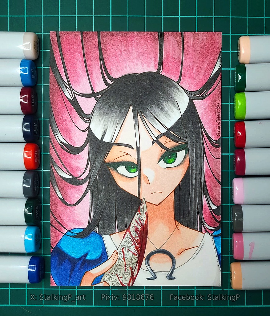 【原画ポストカード】SS12 アリスマッドネスリターンズ｜【Original artwork on postcard】SS12 Alice Madness Returns