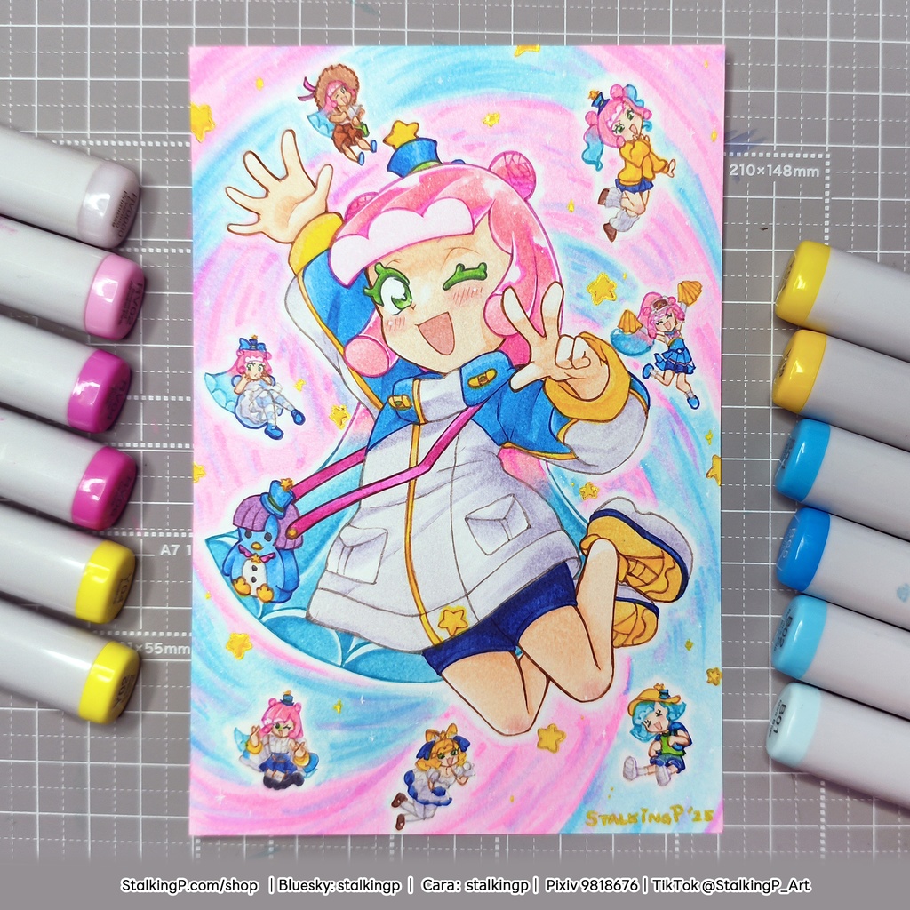 【原画ポストカード】SS23 『可愛い僕で~す!』|【Original artwork on postcard】SS23 『Cute little old me!』