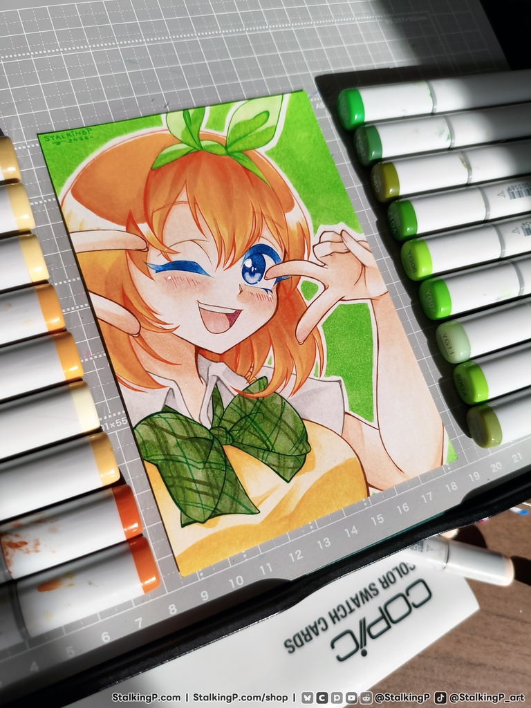 【原画ポストカード】SS31 四葉ちゃん🍀|【Original artwork on postcard】SS31 Yotsuba-chan🍀