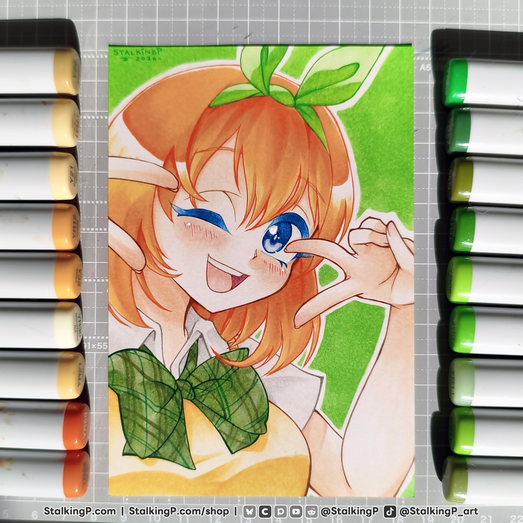 【原画ポストカード】SS31 四葉ちゃん🍀｜【Original artwork on postcard】SS31 Yotsuba-chan🍀