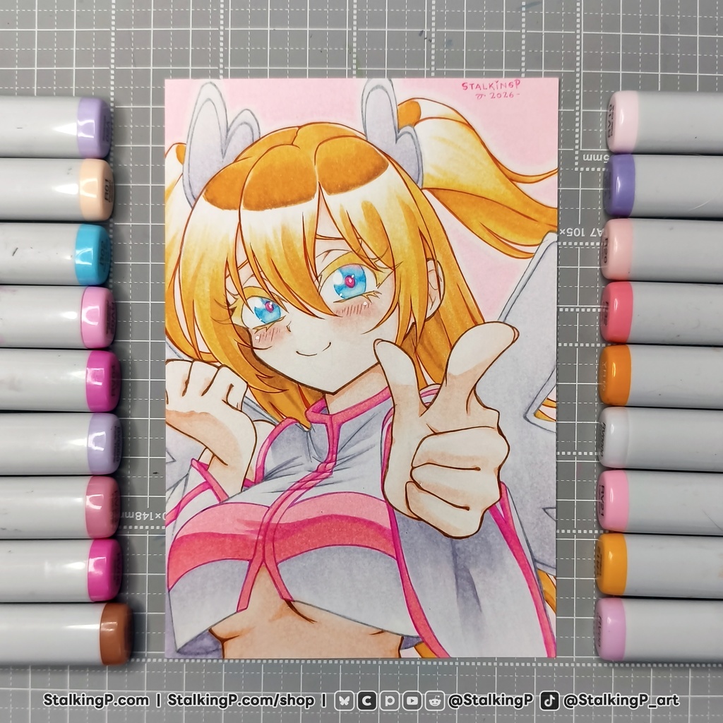 【原画ポストカード】SS32 『この愛を表現したいという情熱が勝ちます』｜【Original artwork on postcard】SS32  Lilysa