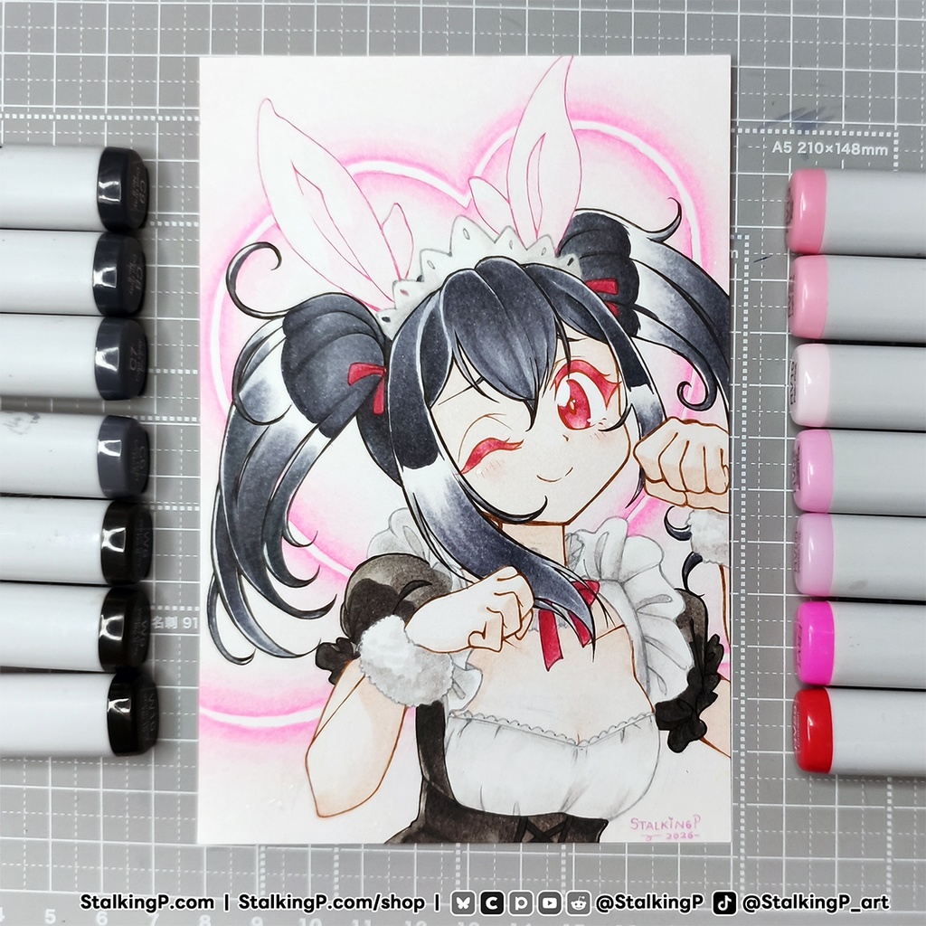 【原画ポストカード】SS33 『もぎゅっと！ラブにこ～♡』｜【Original artwork on postcard】SS33 『Mogyutto! Love-Nico ♡』