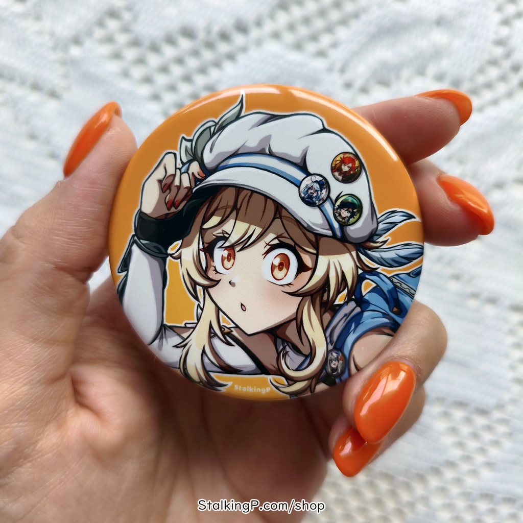 原神 缶バッジ 蛍 (コレクターver.) / Genshin Impact Can Badges/button Lumine (Collector ver.)