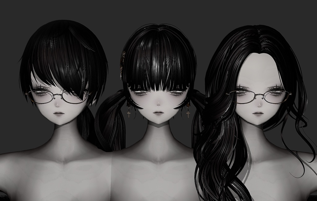 【Hair】normalmap&material
