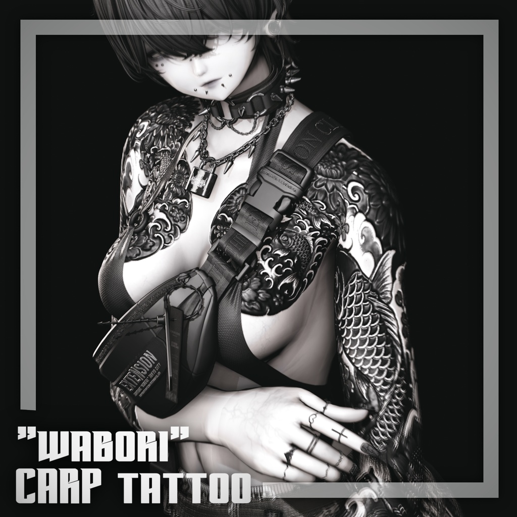【shinra】”wabori” CARP tattoo